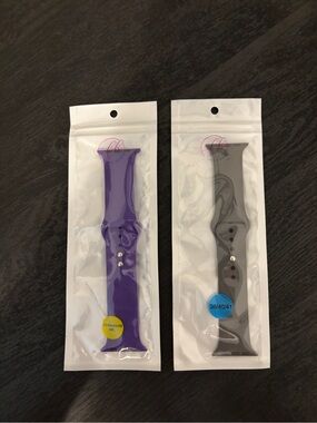 Purple and Gray Silicone Replacement Watch Band